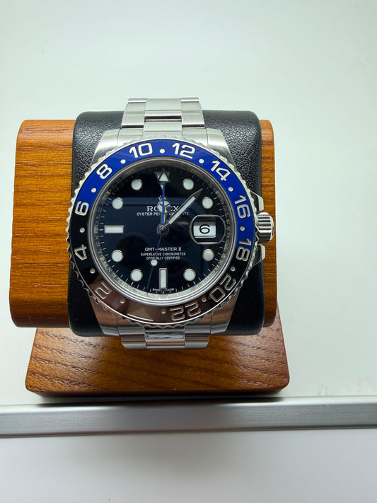 Rolex Men’s GMT Master II Batman 126710BLNR 40mm Steel Automatic 2015 Year Used Original Paper No Box