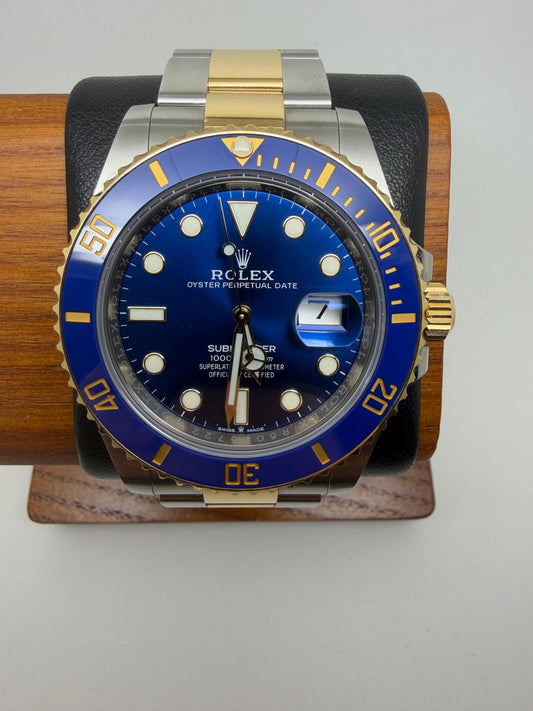 Rolex Submariner Date 41mm Steel and Gold Blue Dial Oyster Bracelet Full Set Used 2022 Years 126613LB