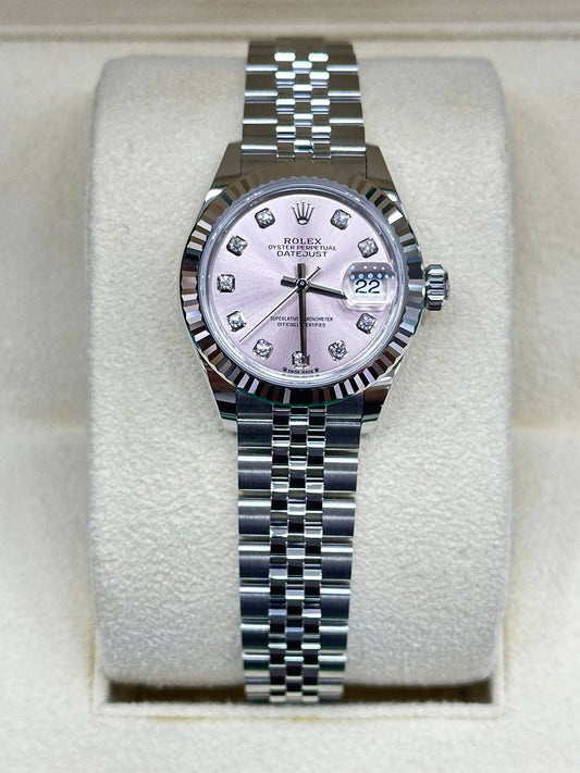 Rolex Ladies Datejust 28mm Steel With Diamonds 279173 Automatic 2024