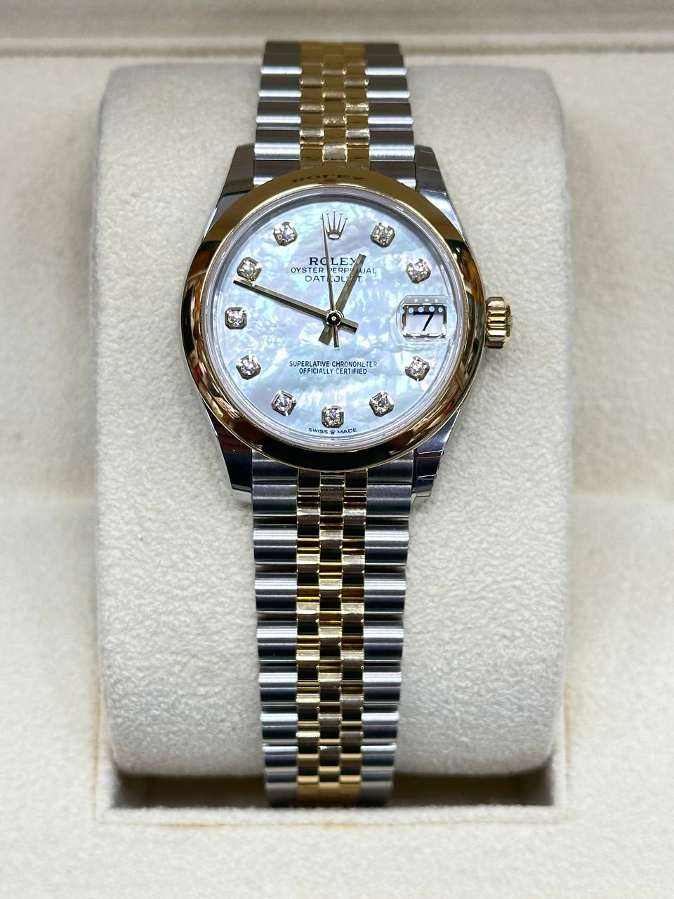 Rolex Ladies Datejust 31mm Steel/Gold MOP Dial With Diamonds 278243 Automatic 2024