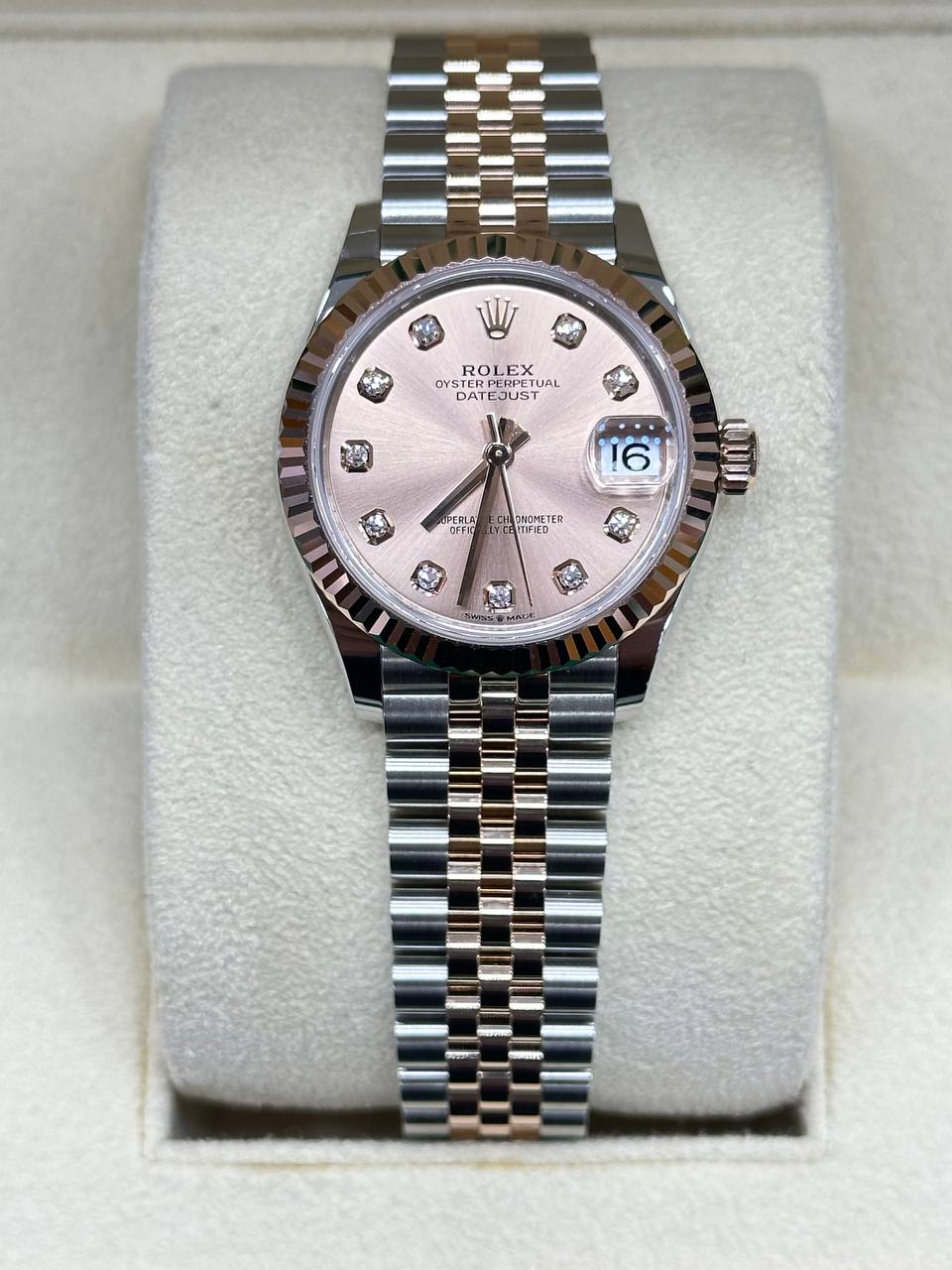 Rolex Ladies Datejust 31mm Steel/Gold With Diamonds 278271 Automatic 2024