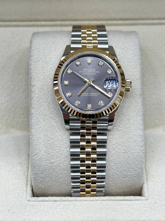 Rolex Ladies Datejust 31mm Steel/Gold With Diamonds 278273 Automatic New 2024