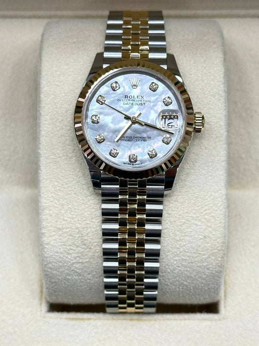 Rolex Ladies Datejust 31mm Steel/Gold MOP Dial With Diamonds 278273 Automatic New 2024