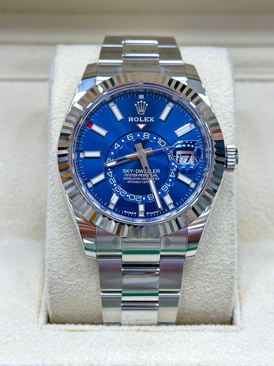 Rolex Men’s Sky-Dweller 42mm Blue Dial 336934 Steel Automatic New 2024