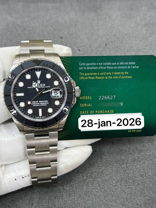Rolex Yacht-Master 42mm Titanium Black Dial Oyster Bracelet Brand New 2026 Full Set 226627