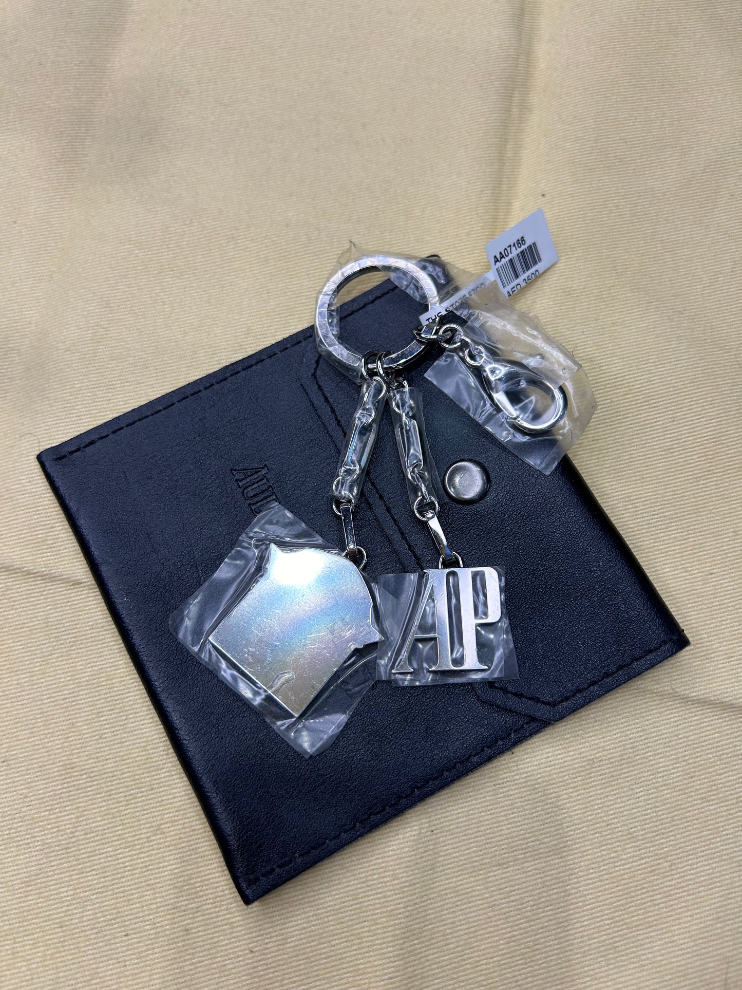 Audemars Piguet Key Chain Steel With Pouch New