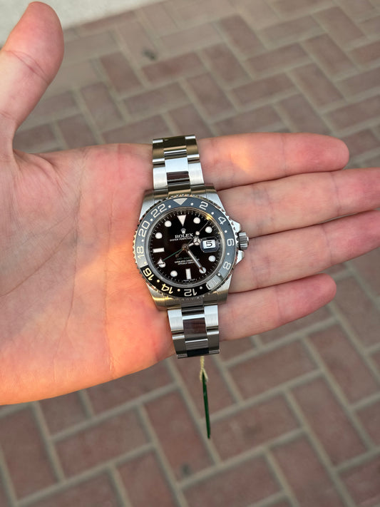 Rolex GMT Master II 40mm Stainless Steel 116710 2015 Full Set Polished