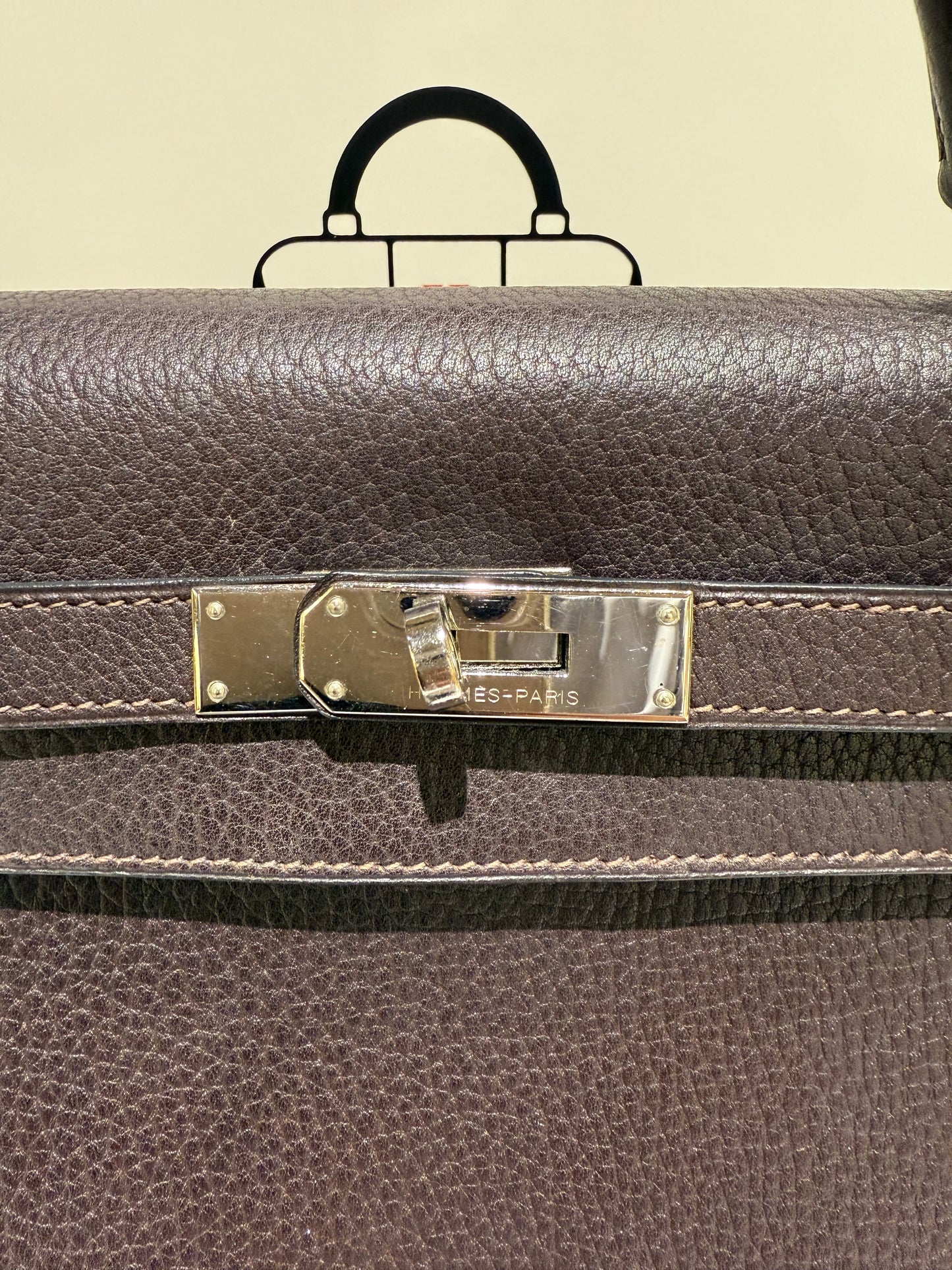 Hermes Kelly 32 Vacherta Leather Used Good Condition Selier