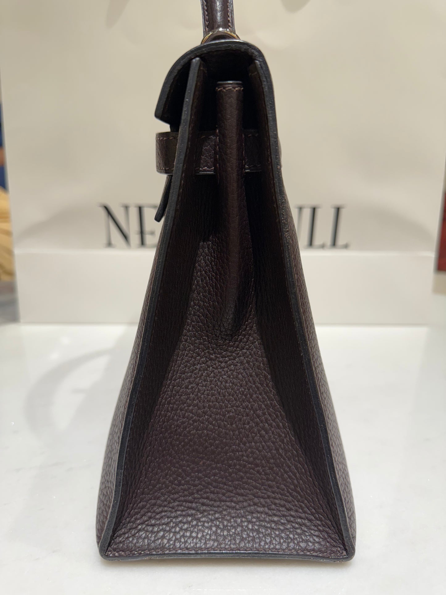 Hermes Kelly 32 Vacherta Leather Used Good Condition Selier