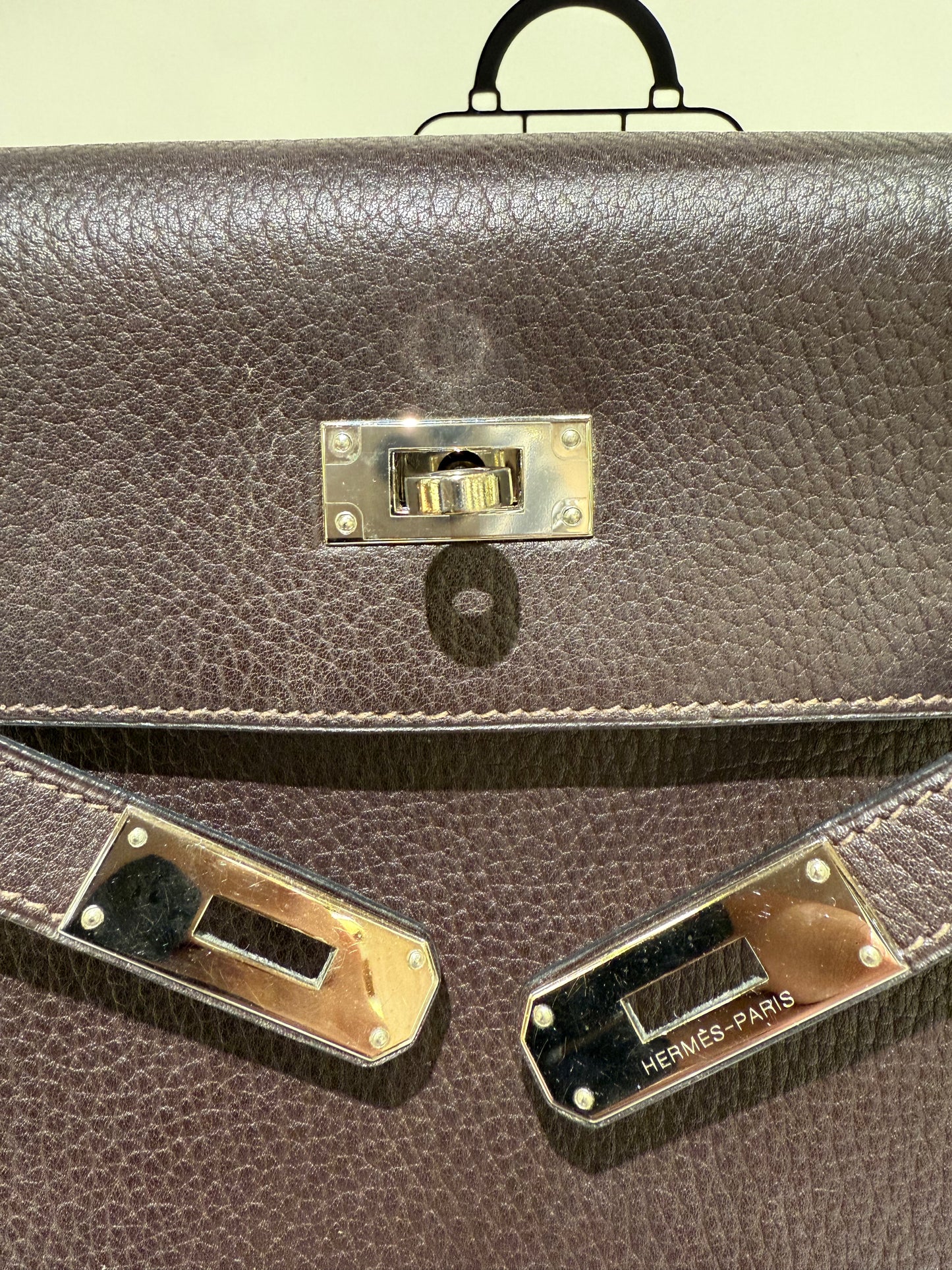 Hermes Kelly 32 Vacherta Leather Used Good Condition Selier