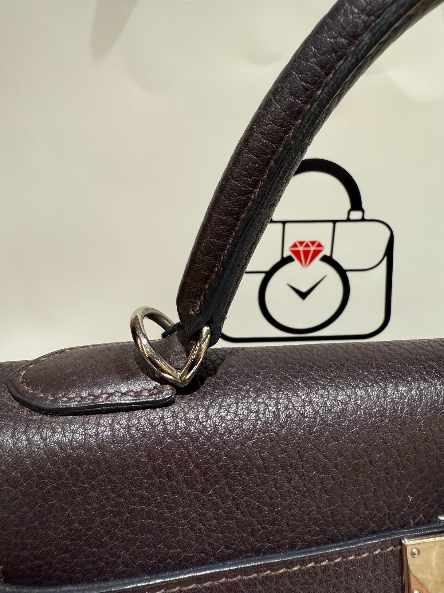Hermes Kelly 32 Vacherta Leather Used Good Condition Selier