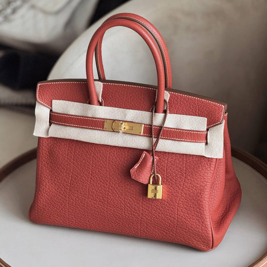 Hermes Birkin 30 Fjord Brique Almost New
