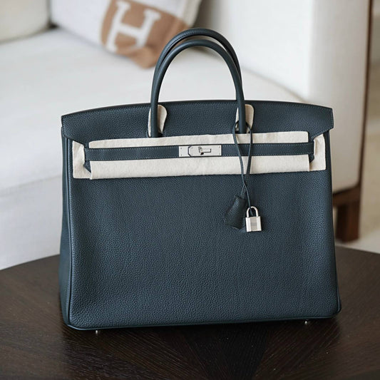 Hermes Birkin 40 Togo Noir PHW New