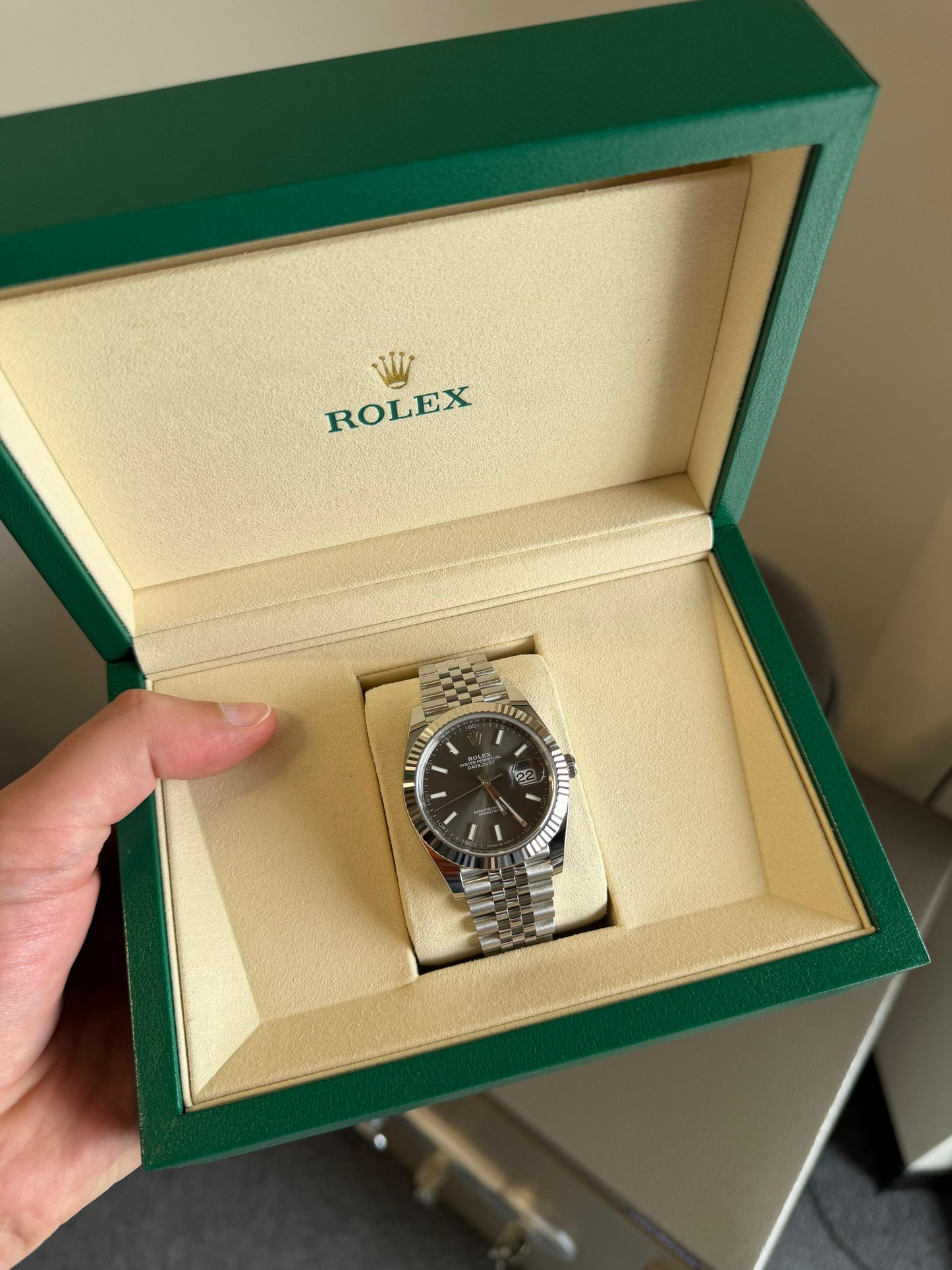 Rolex Datejust 2026 Brand New 41mm Grey Dial Ref: 126334

With Box And Paper
