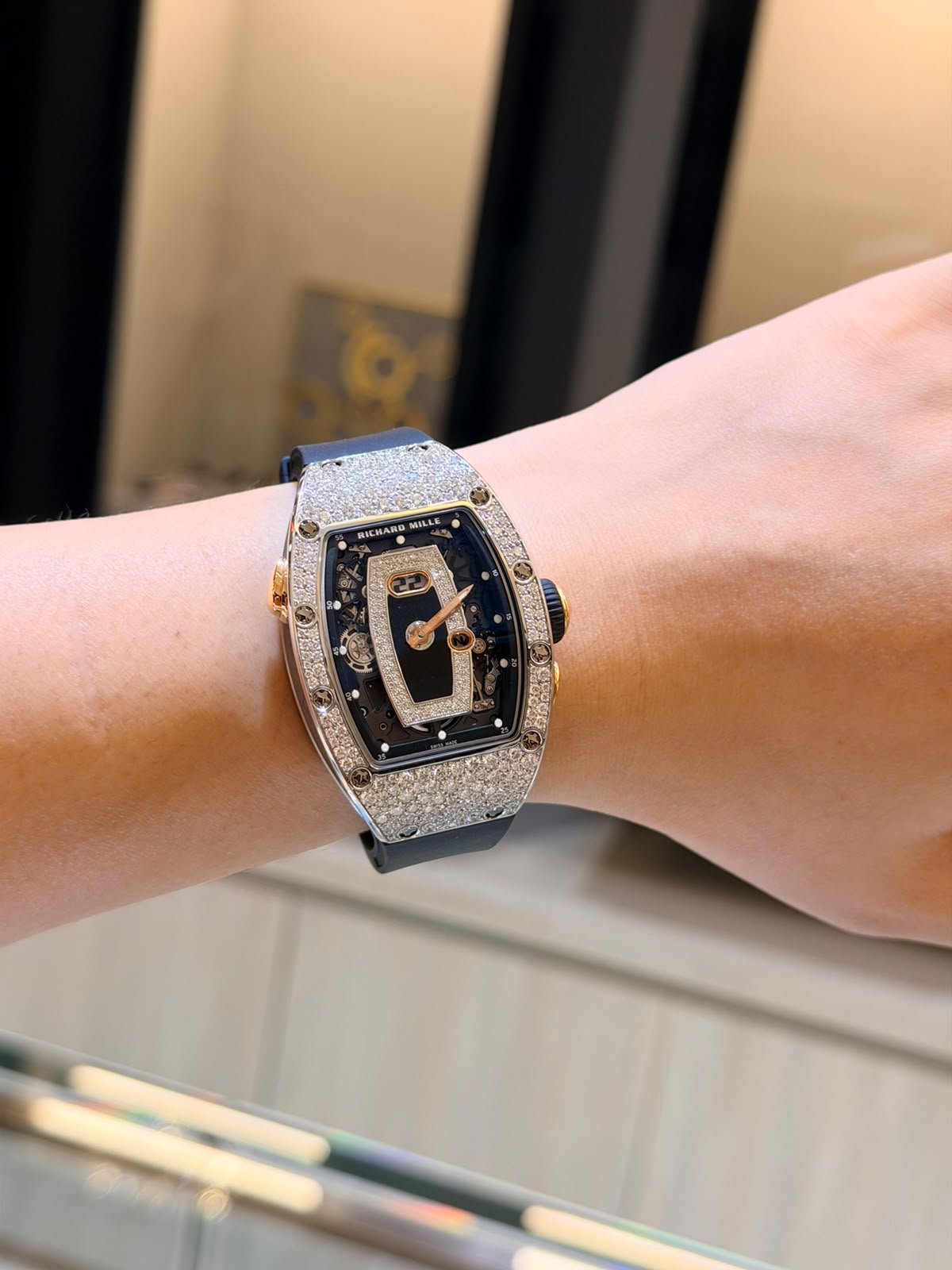 RICHARD MILLE RM 03718K Rose Gold & Diamonds, Skeleton Index Dial, 53 mm 2020 Used
