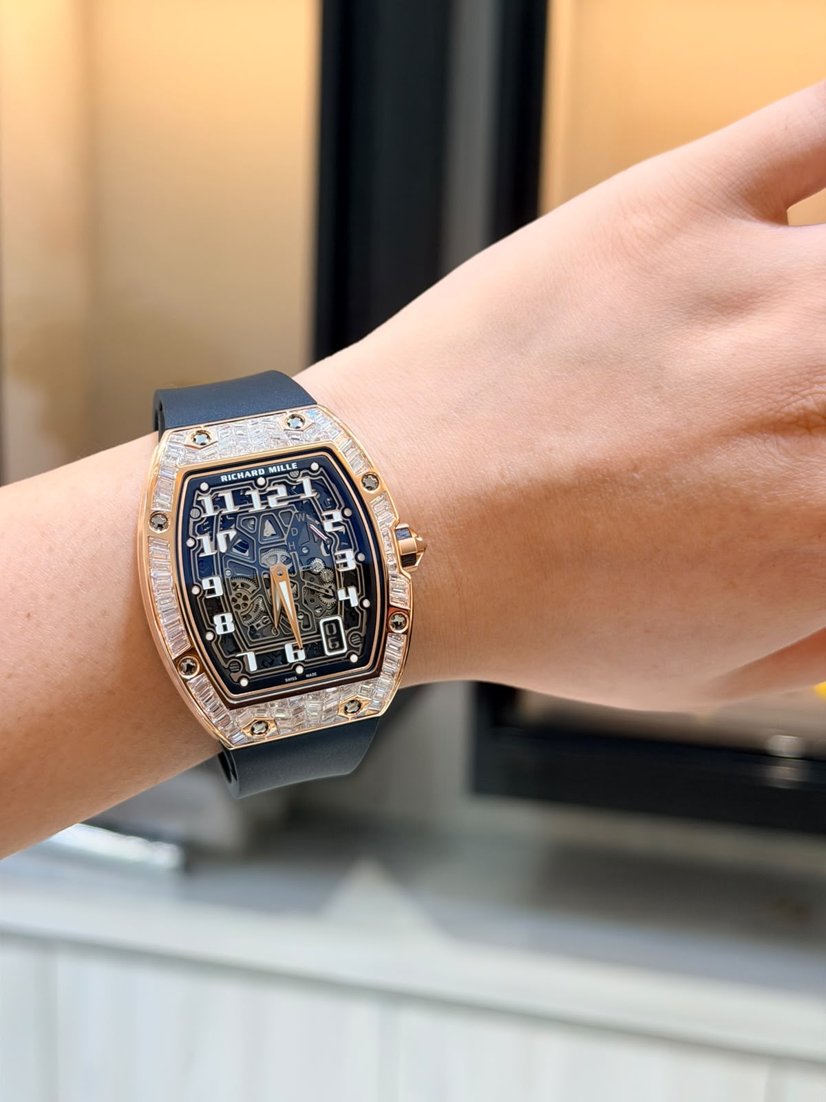 Richard Mille RM 67-01 Extra Flat , Rose Gold & Diamonds Factory Diamonds , 2026 New & Full Set